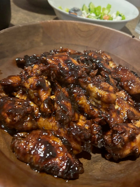 Sweet Sticky Rum BBQ Wings